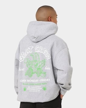 Wrinkle Resistant Material Nano Coated Fabric Goat Crew Best Buds Hoodie Grey