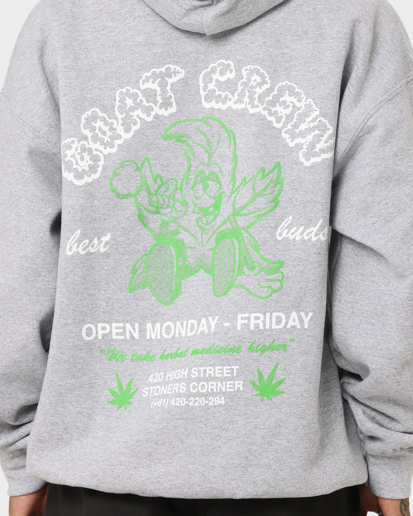 suitable for group activities Goat Crew Best Buds Hoodie Grey