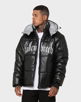 Fallen Breed Logo Puffer Jacket Black Casual Style