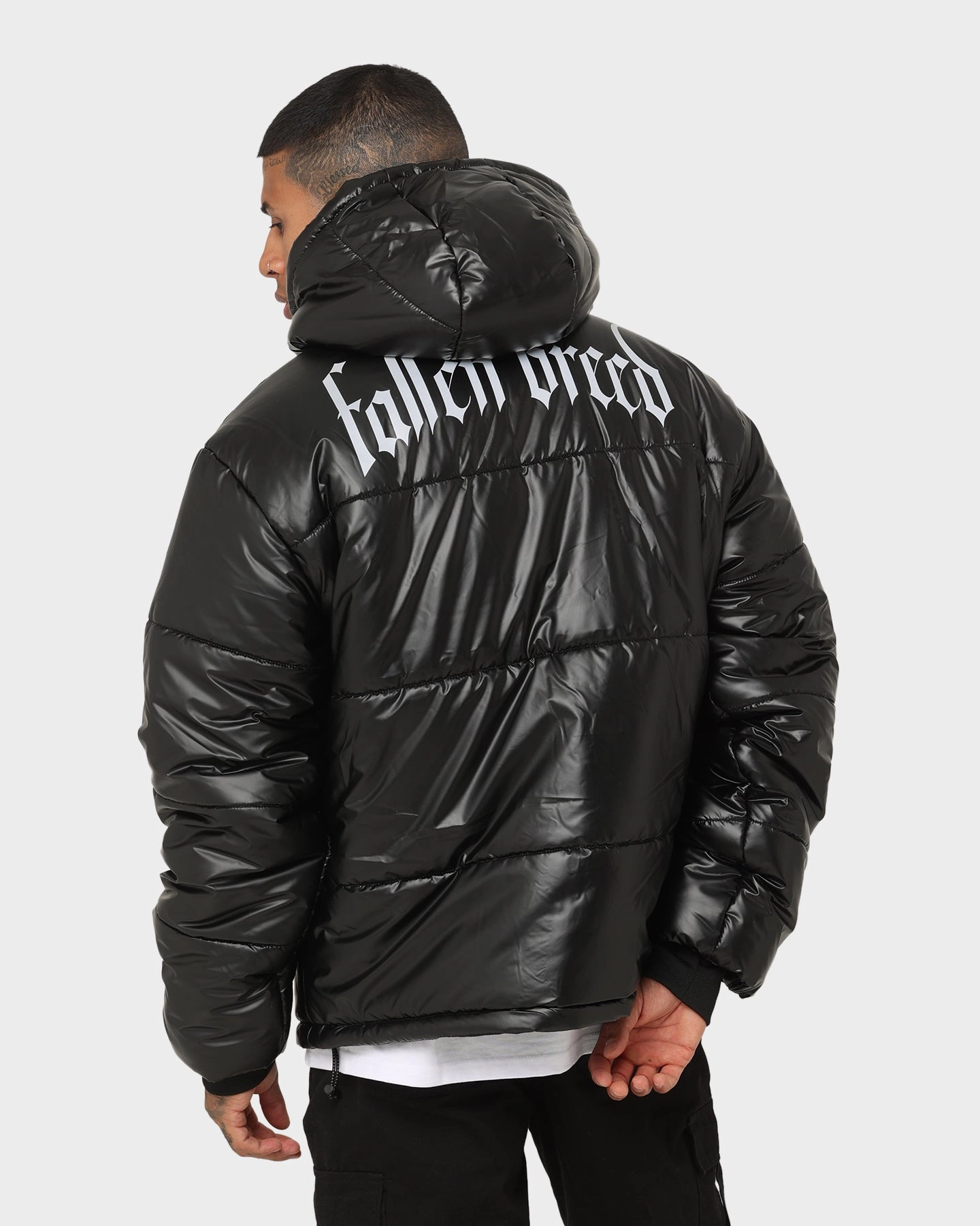 Fallen Breed Logo Puffer Jacket Black Functional