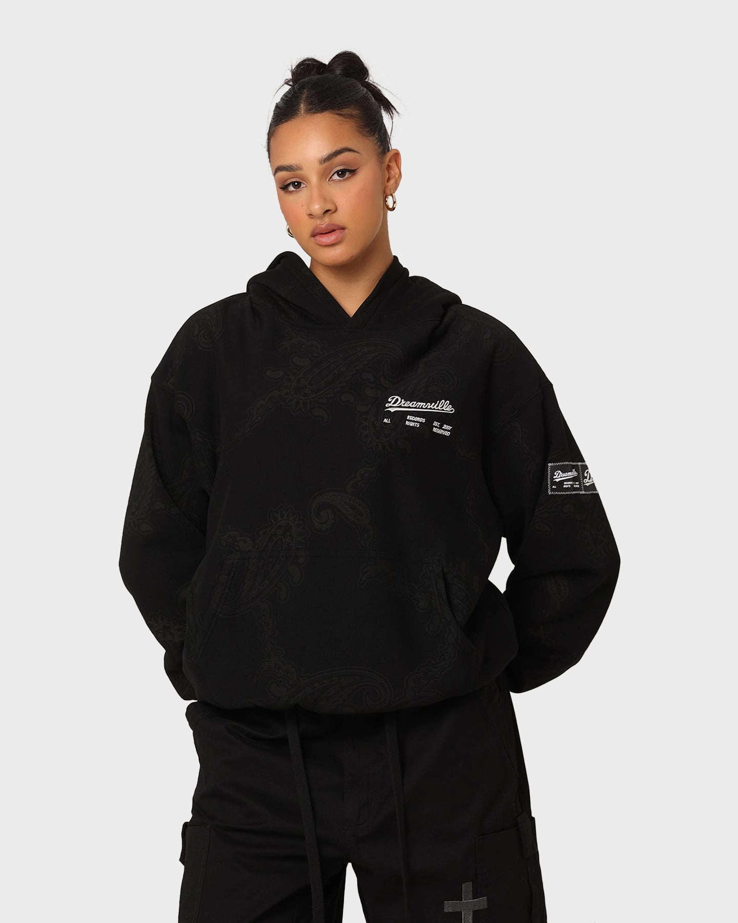backpack Protective Comfort Dreamville Records Hoodie Black
