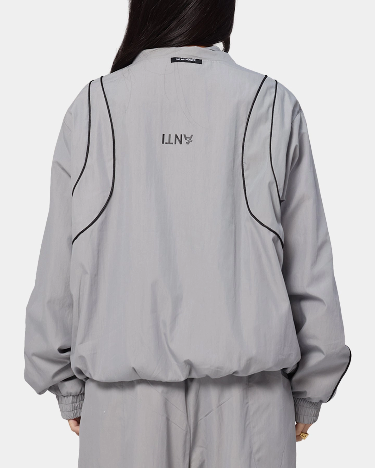 Designer The Anti Order Stereo Nylon Track Jacket Grey