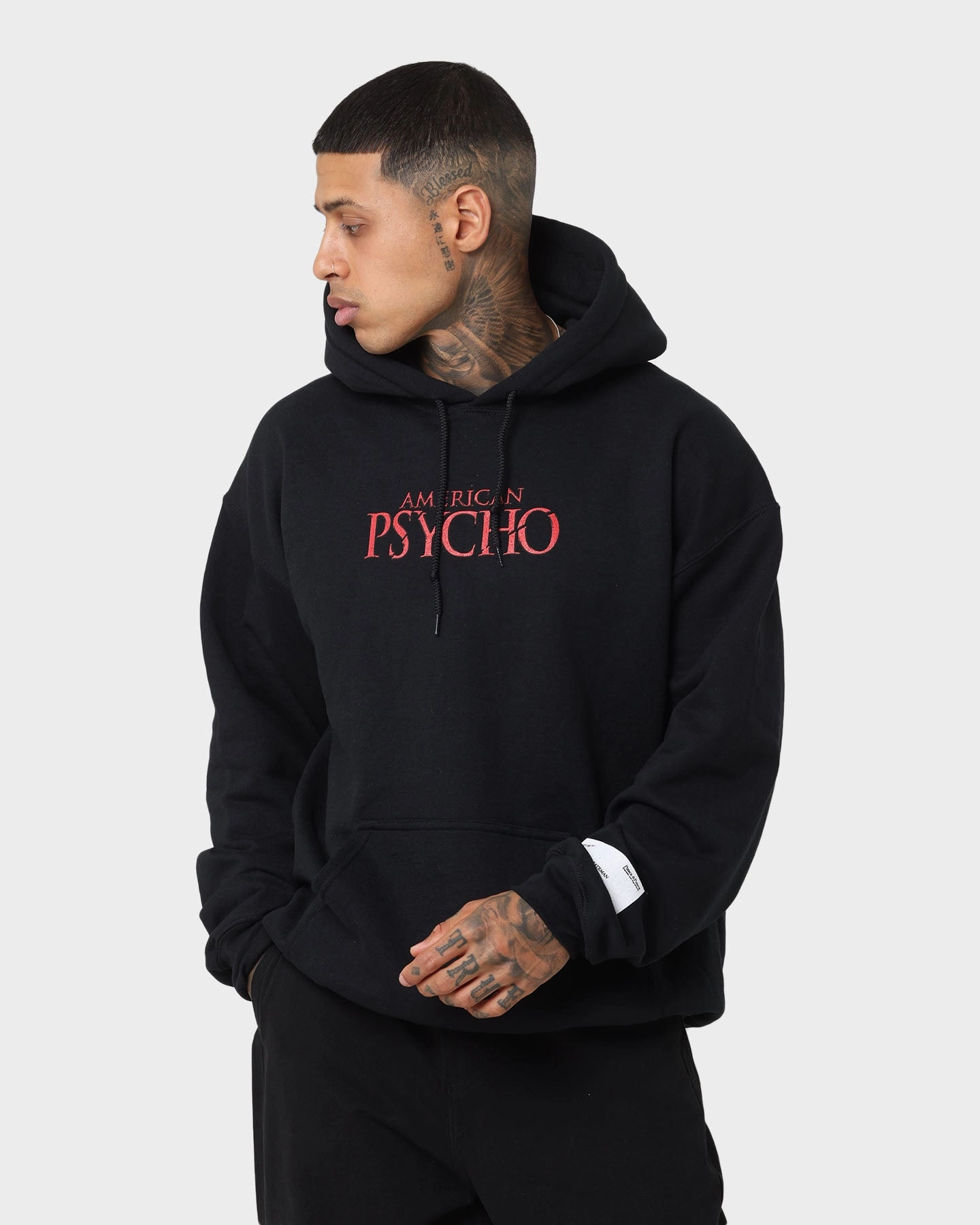Goat Crew X American Psycho American Psycho Vintage Hoodie Black Collaborate Document