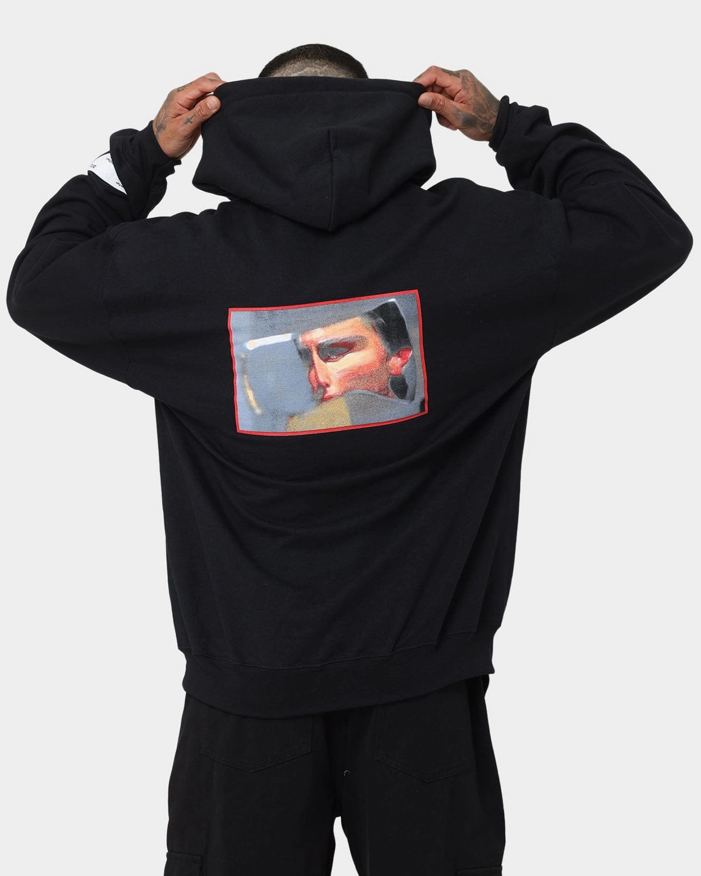 Goat Crew X American Psycho American Psycho Vintage Hoodie Black Cozy Lining Sports Jacket