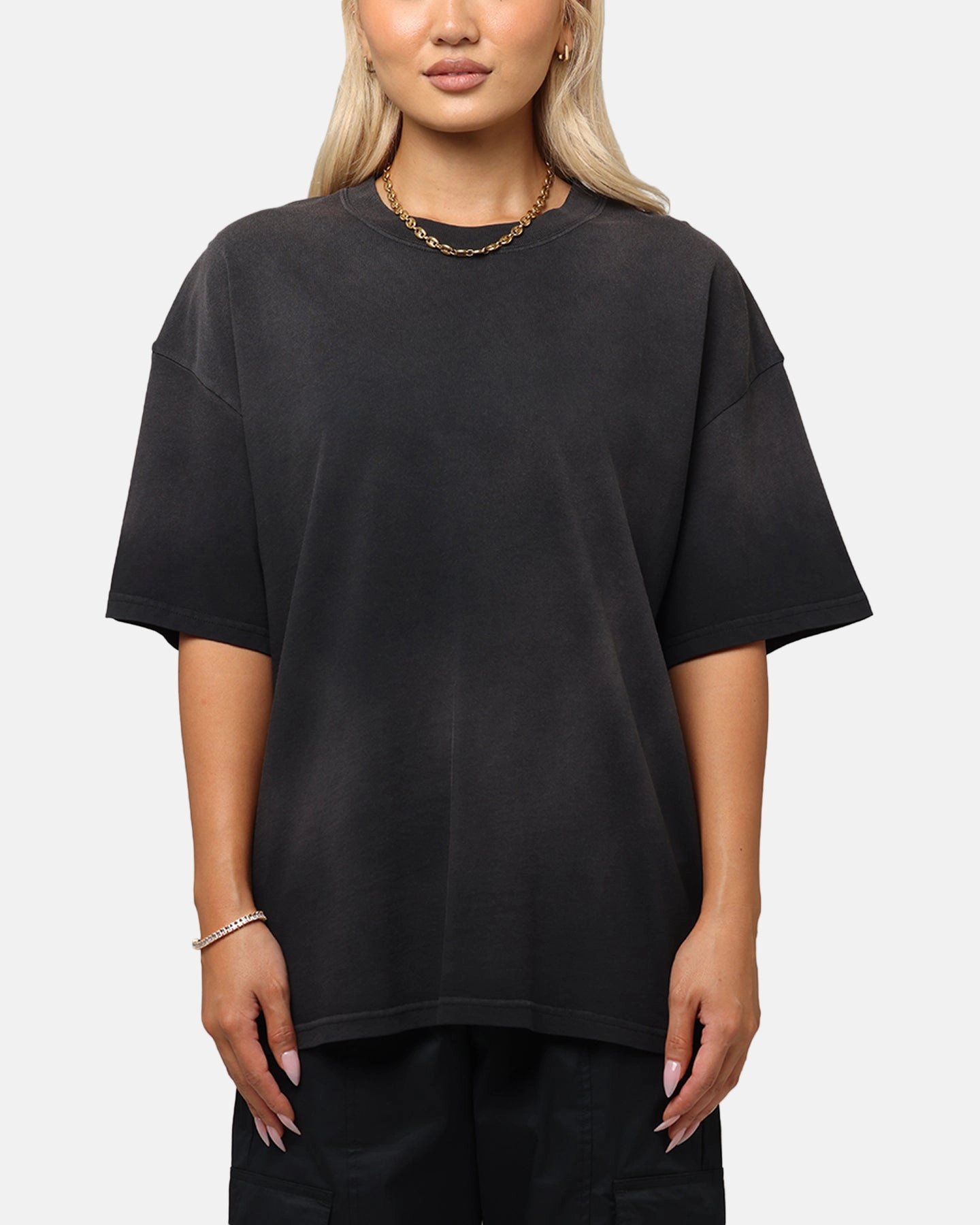 Culture Kings Sunfade T-Shirt Black Wash Simple yet stylish