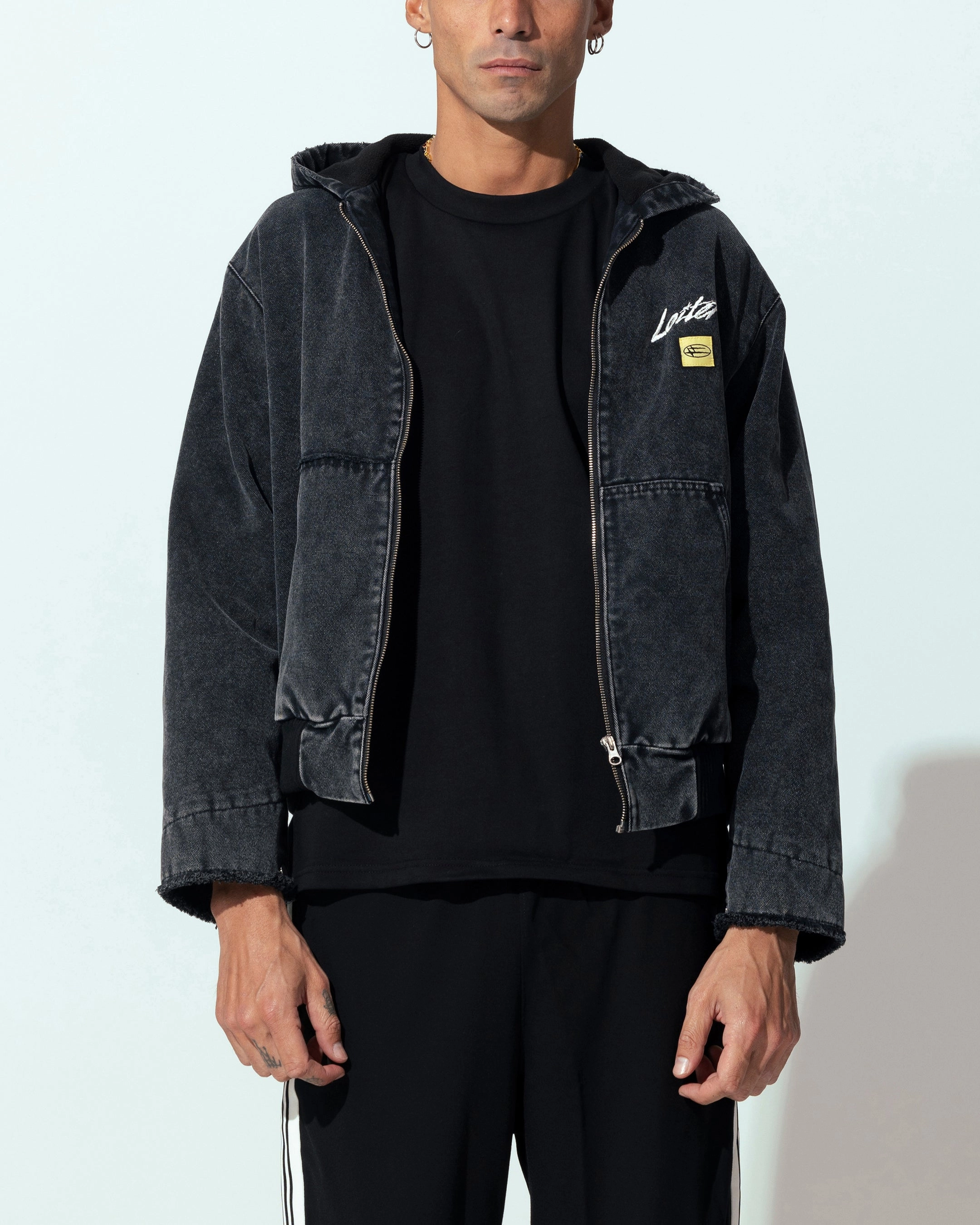 Loiter Workwear Zip Jacket Vintage Black Market