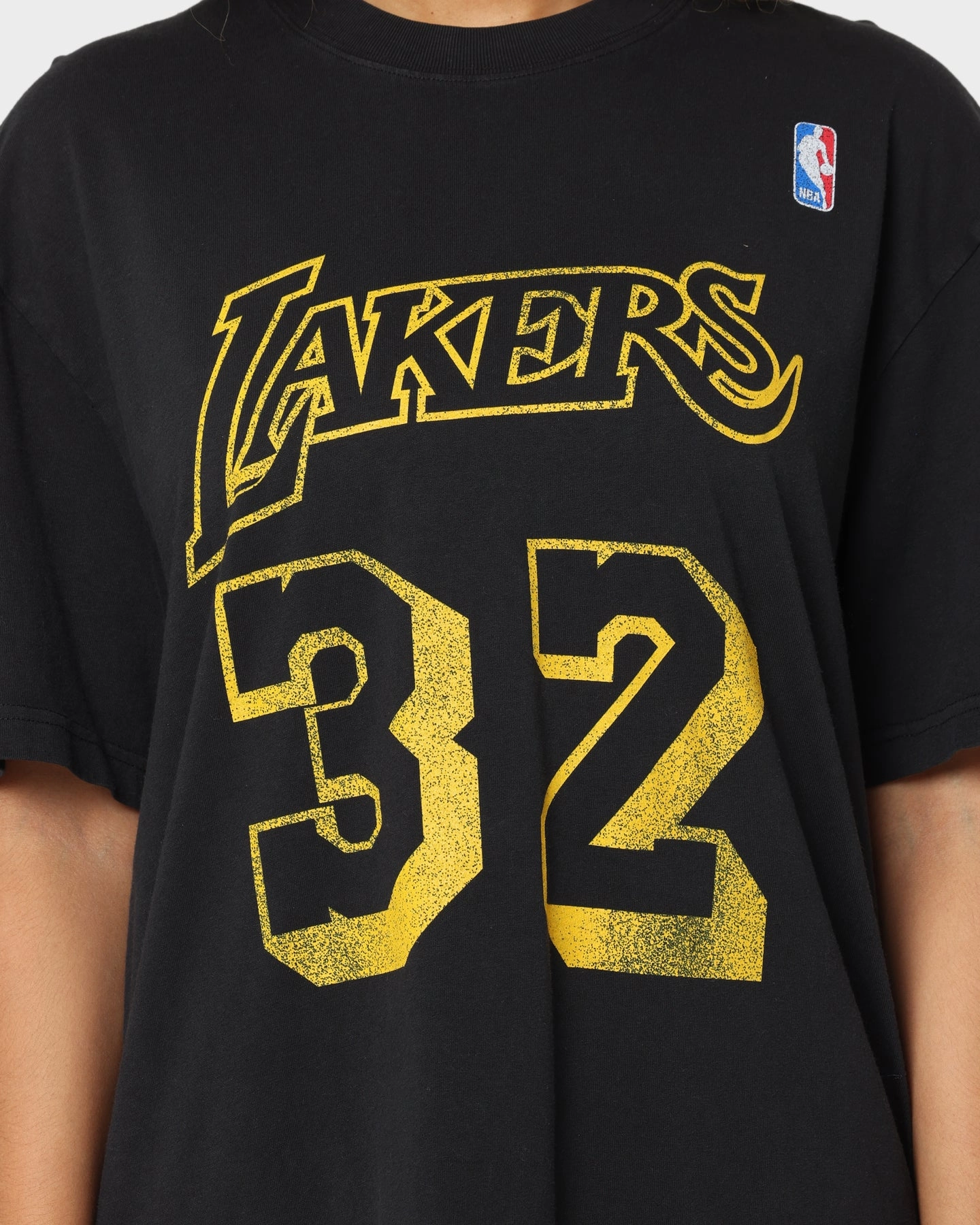 Street Trend Mitchell & Ness Los Angeles Lakers Magic Johnson #32 N&N Vintage T-Shirt Faded Black