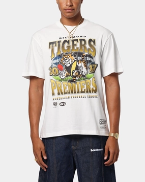 Perfect For Relaxing Non-toxic Mitchell & Ness Richmond Tigers Mascot T-Shirt Vintage White