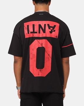 The Anti Order Azero Non Seam Oversized T-Shirt Black/Red AntiPilling Treatment Affordable accessibility