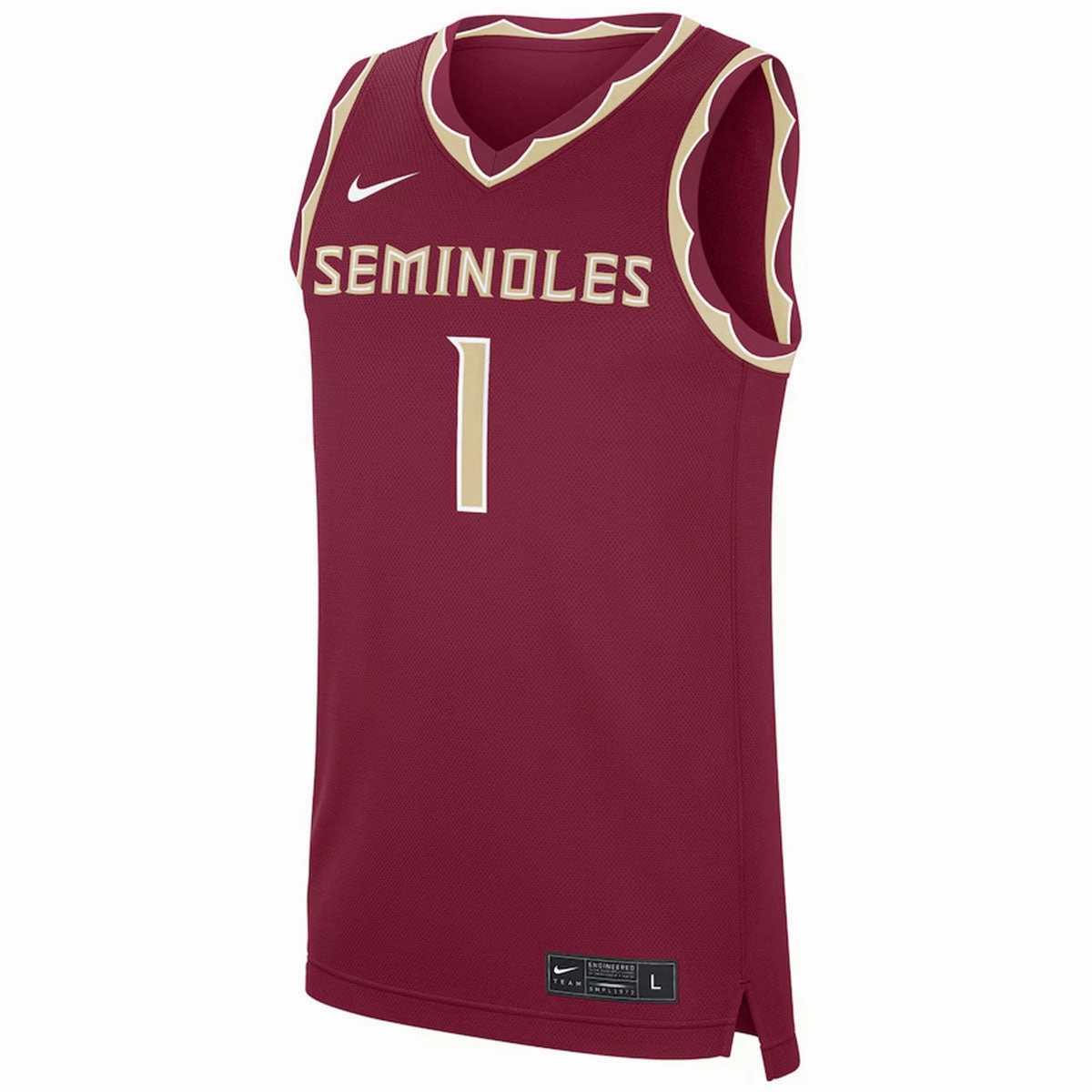 Nike Youth 2024 Seminoles #1 Basketball Jersey - Garnet cycling outfit