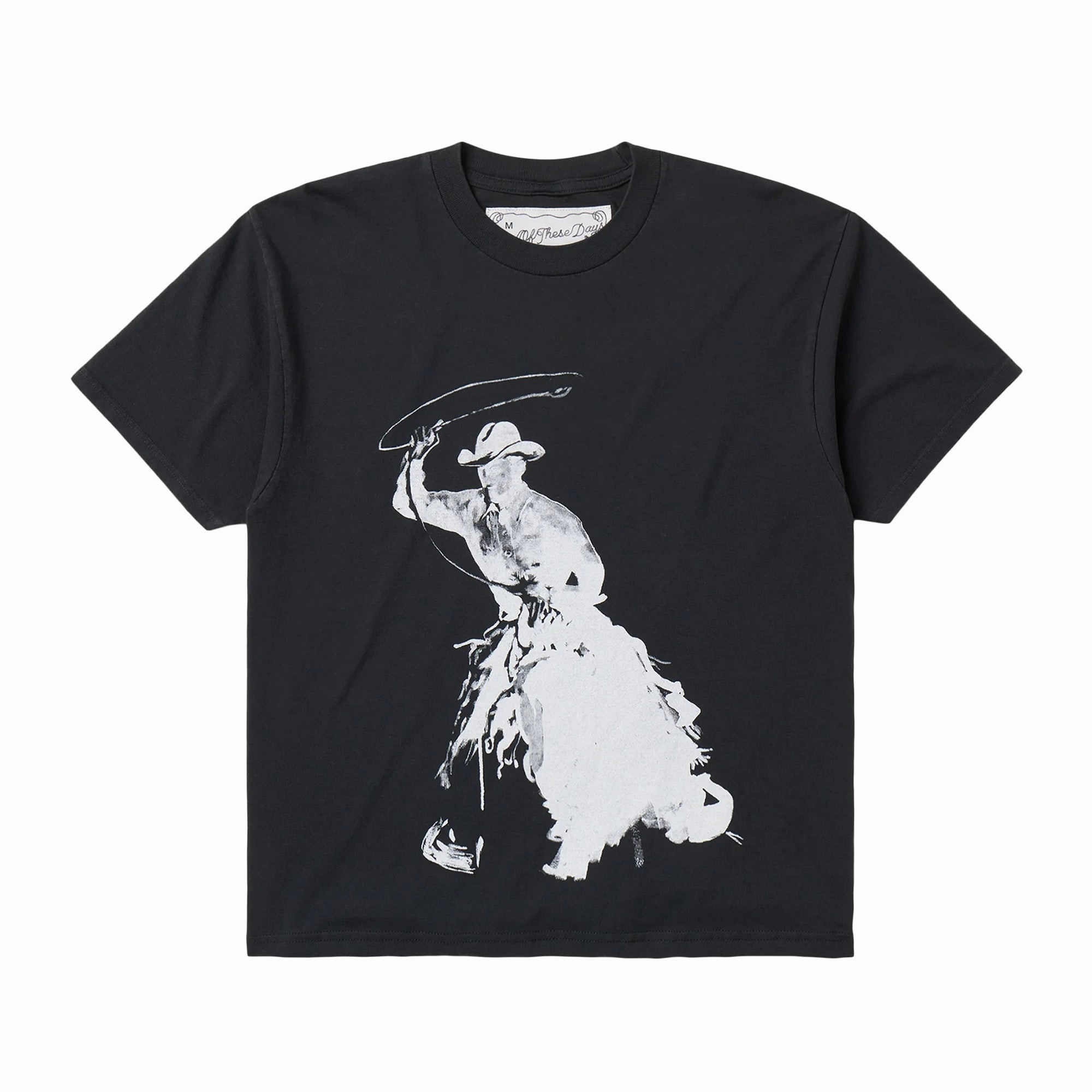 One Of These Days 'Burns So Much Brighter' Short Sleeve T-Shirt 'Washed Black' Retro