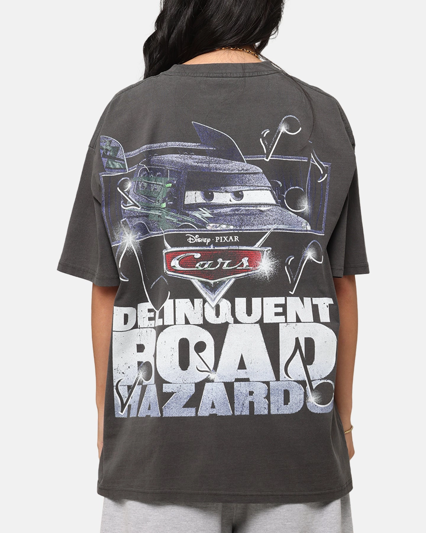 Vintage authenticity Goat Crew Disney And Pixar Cars DJ Heavy T-Shirt Black Wash