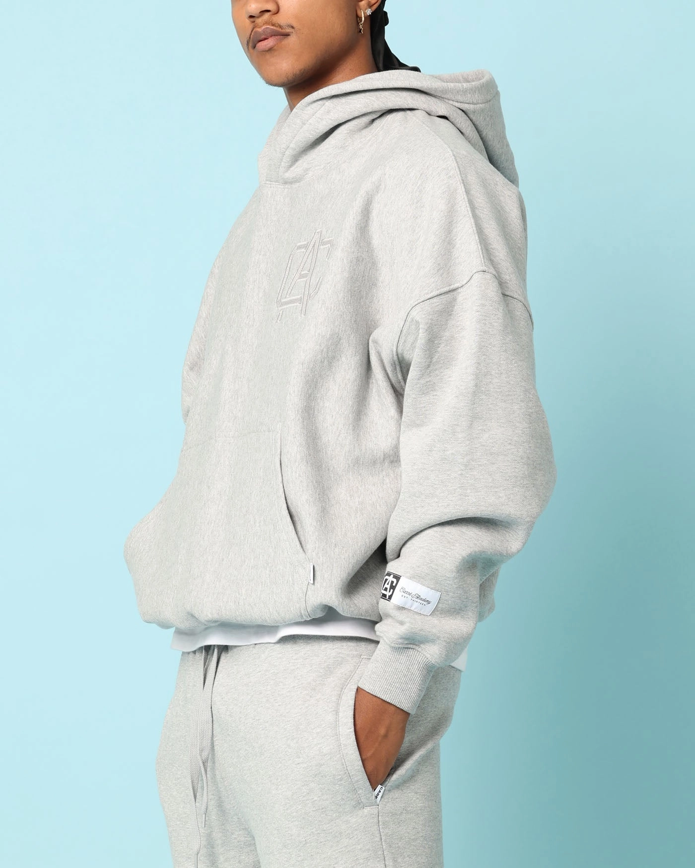 Spread Carr?? Academy Oversized Hoodie Grey Marle