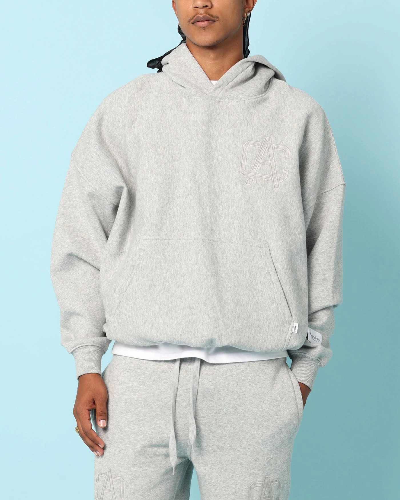 Winter Gear Carr?? Academy Oversized Hoodie Grey Marle