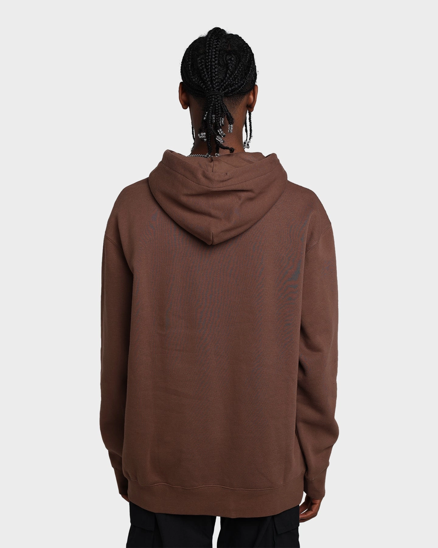 HUF Essentials Box Logo Hoodie Brown Black Seasonal Wear