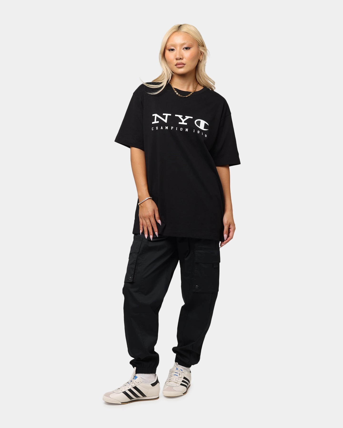 Soft and breathable Water Based Ink Champion Rochester Graphic T-Shirt Black