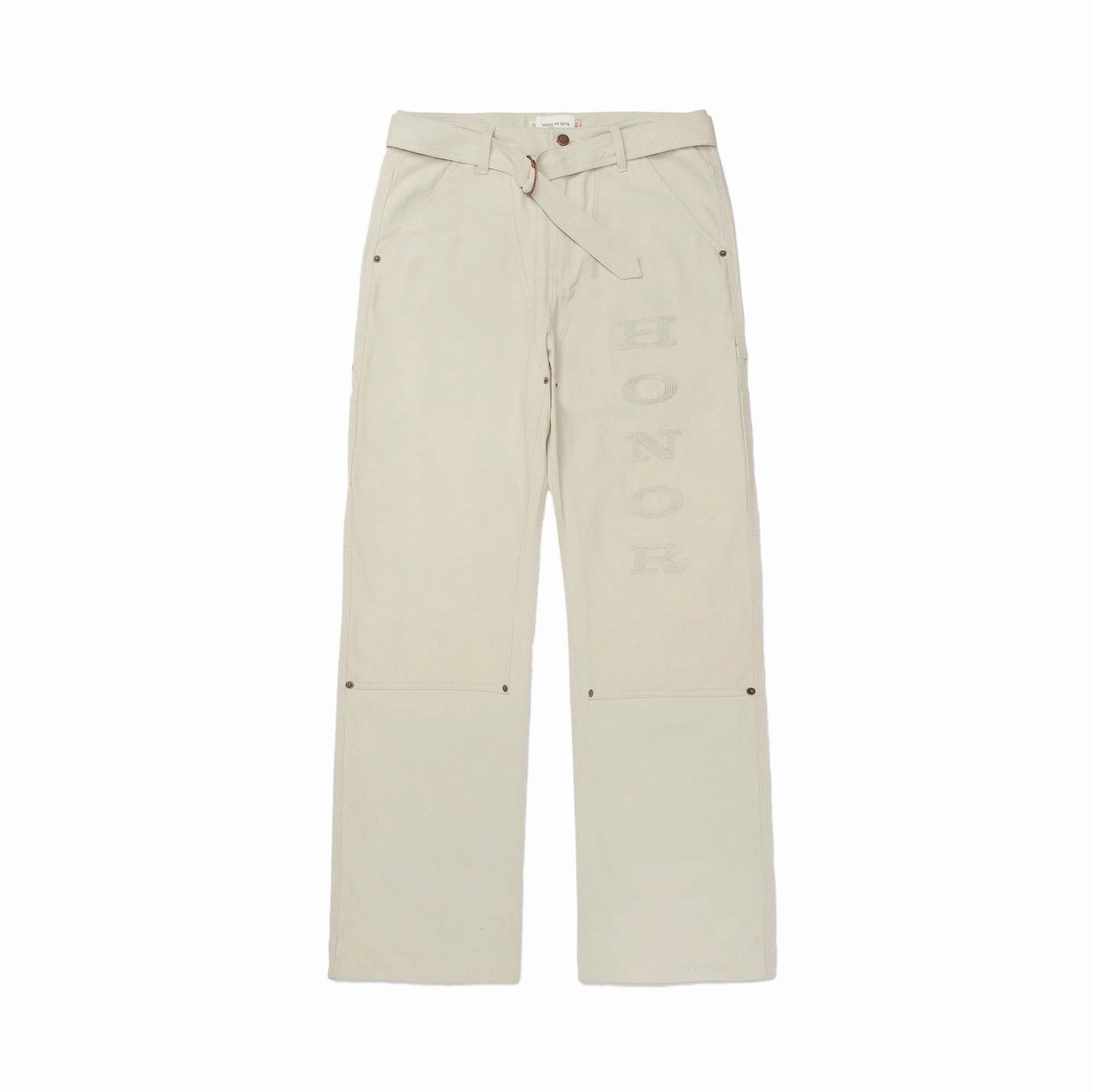 Honor The Gift Carpenter Belt Pant 'Bone Organic Cotton