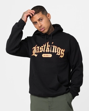 Last Kings Throwback Hoodie Black Clue Layered Collar Design