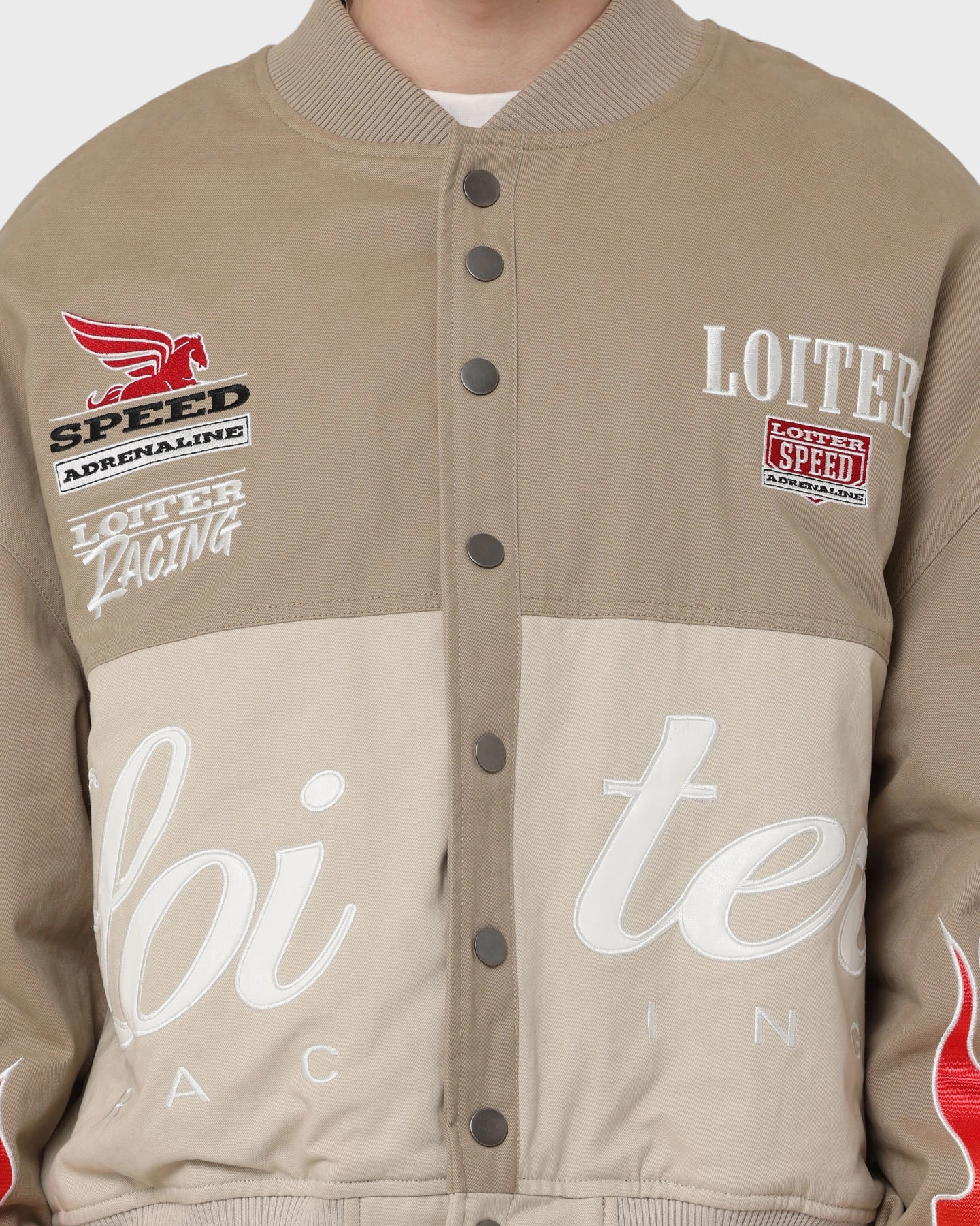 Loiter Daytona Motor Jacket Beige Softshell Technology vacation