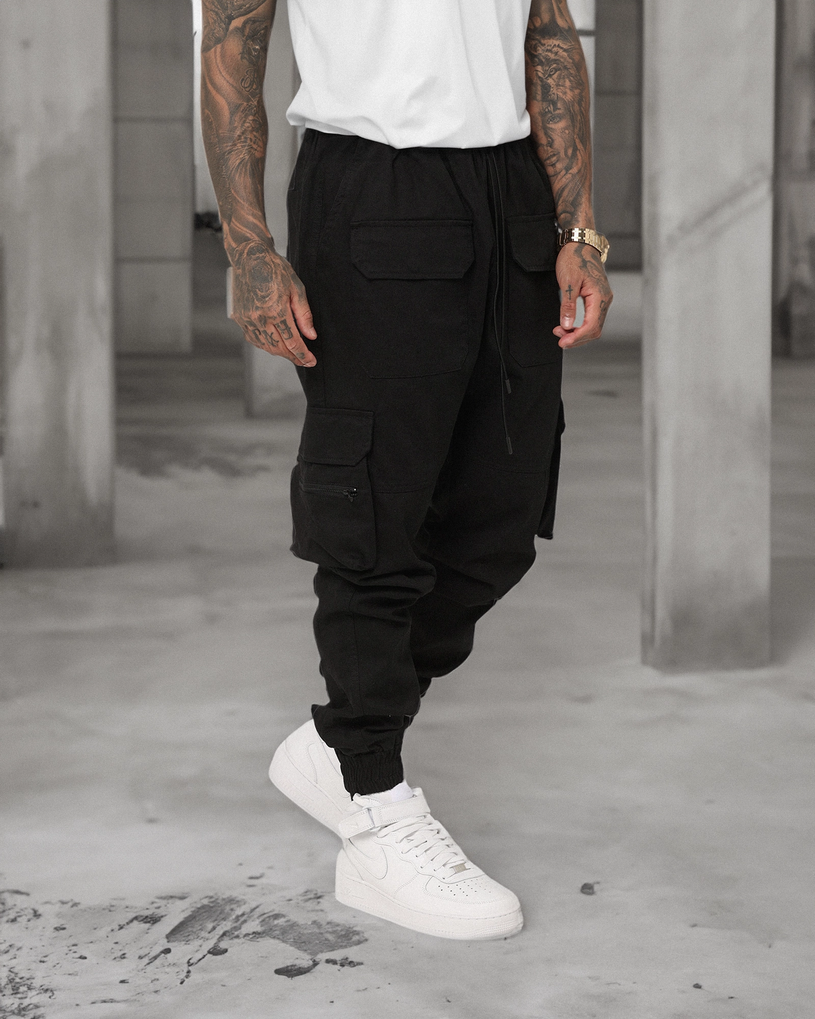 Saint Morta Payload Tactical Jogger Black Performance Fit Layering Piece