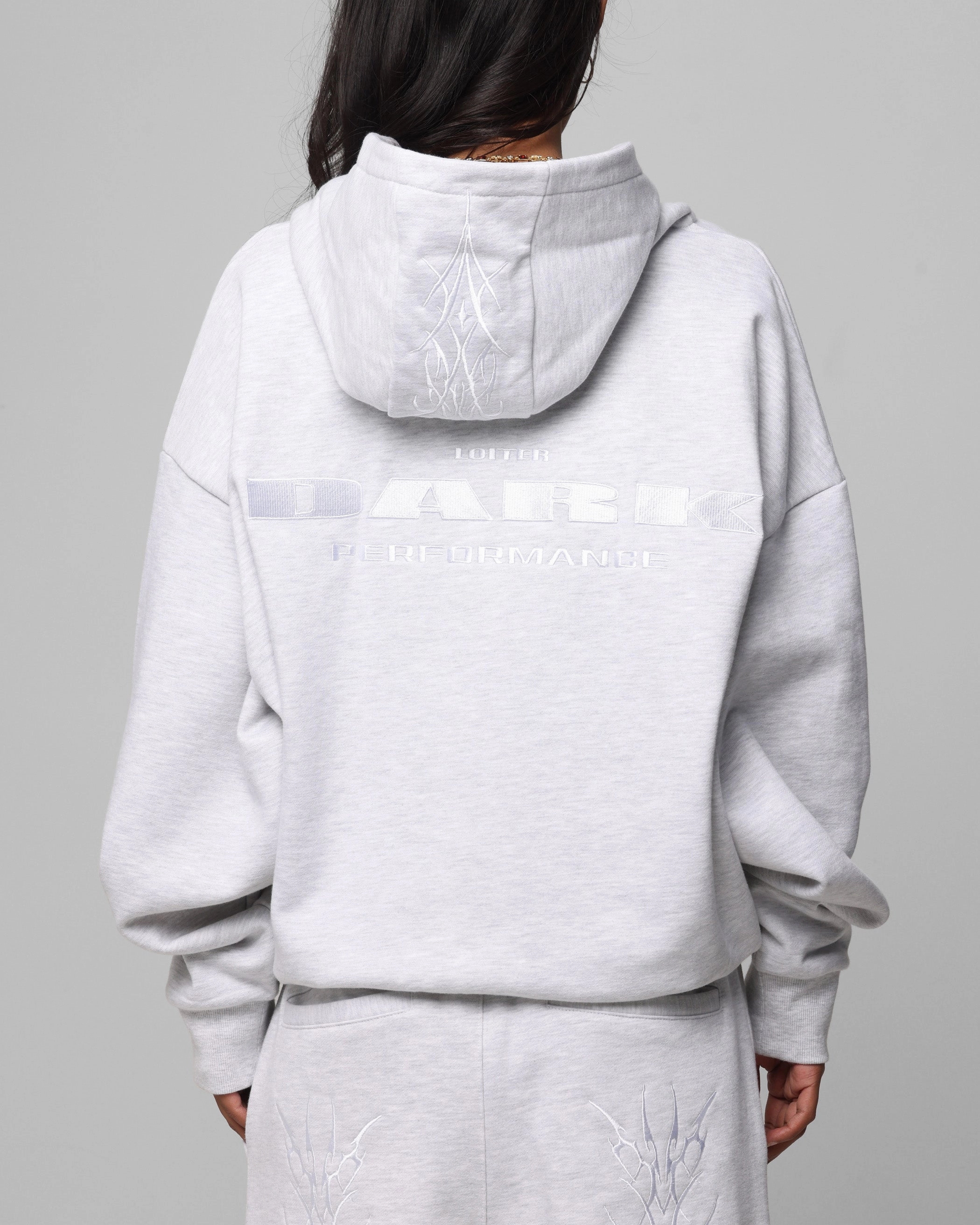 Loiter Blood Born Zip Hoodie Grey Marle Generosity