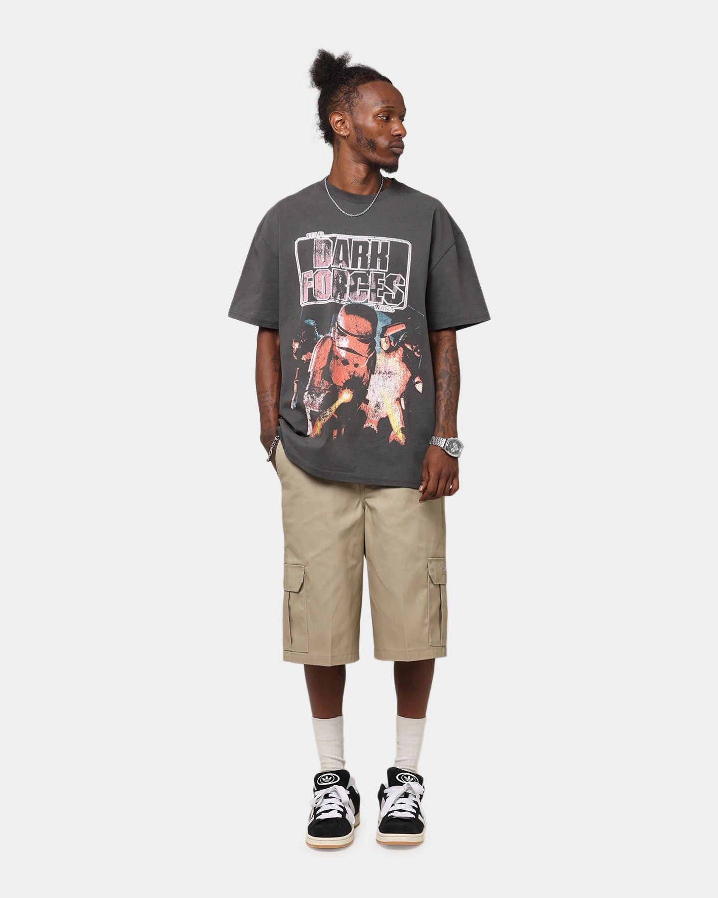 American Thrift Star Wars Battlefront Dark Forces Heavy T-Shirt Black Wash Soft Layer High Quality Printing