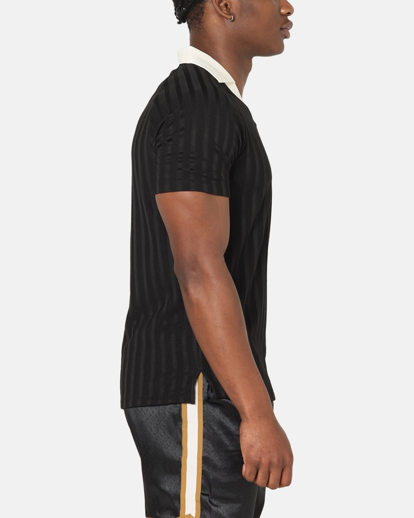 Sik Silk Polo T-Shirt Black Breathable mesh lining