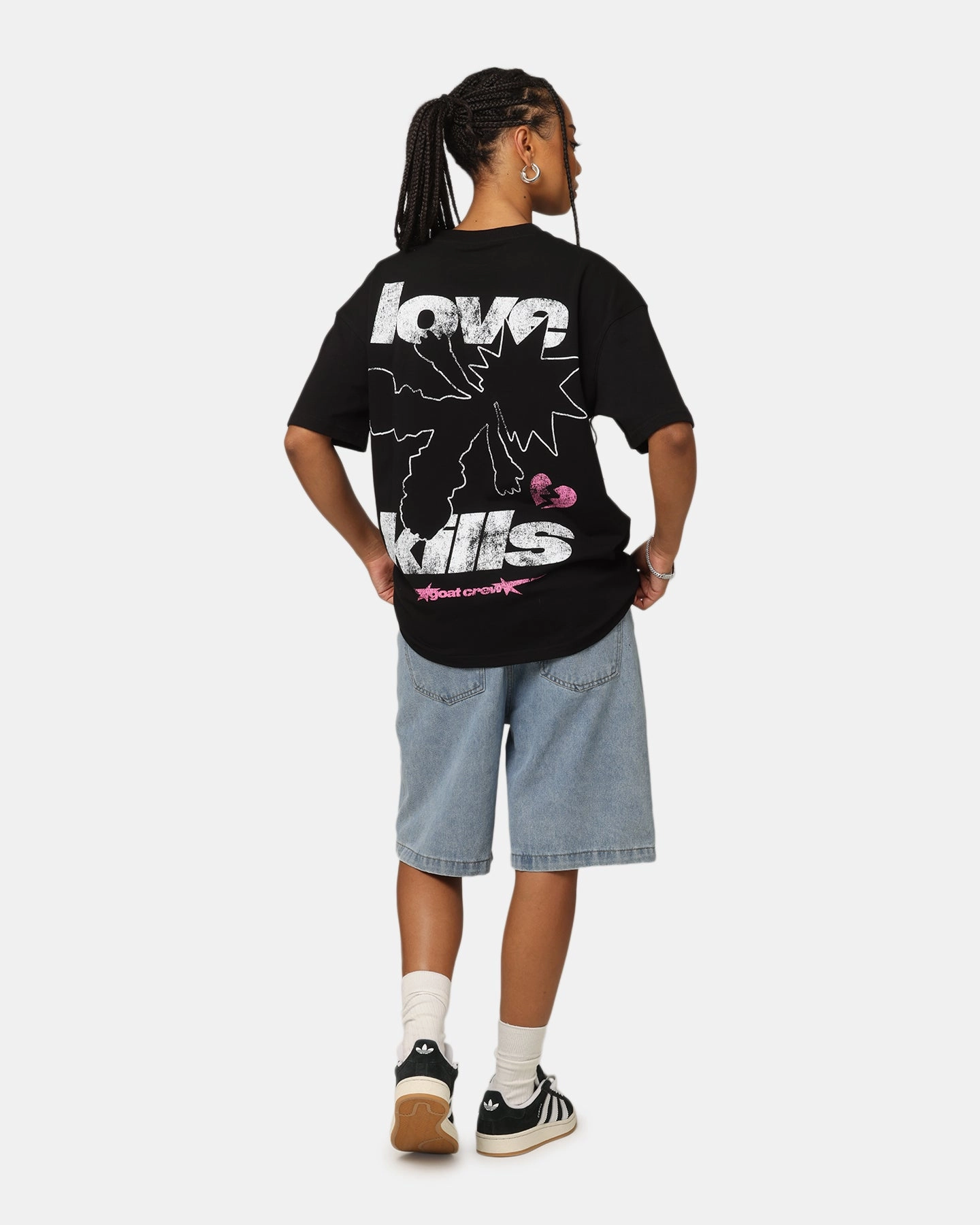 Goat Crew Love Kills T-Shirt Black Trendy Look