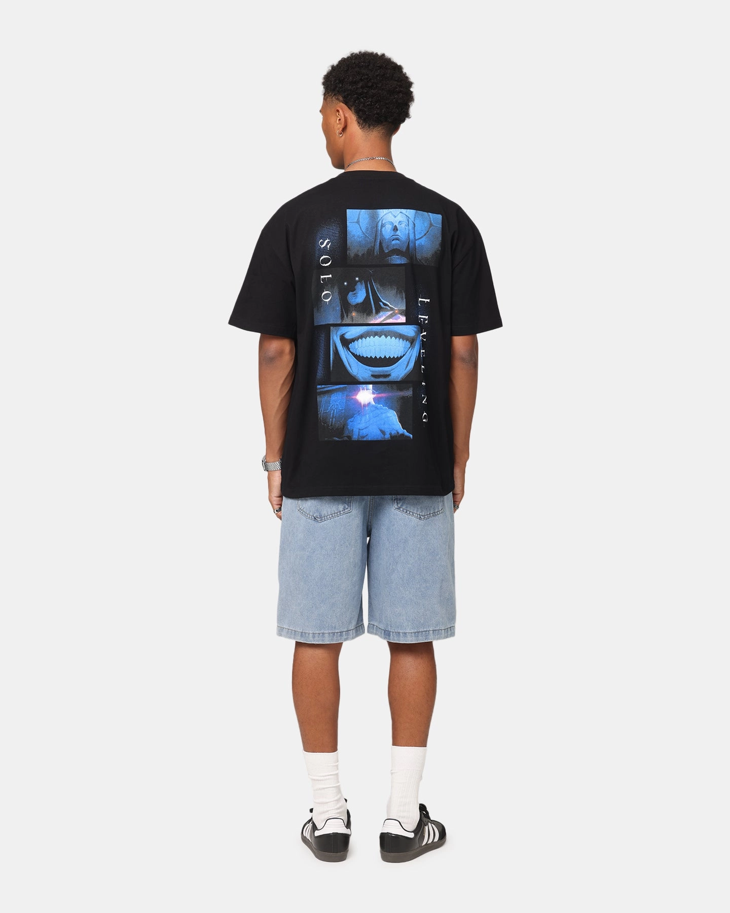 Effortless Daywear Stylish and Comfortable Goat Crew X Solo Leveling Statue Of God Heavy T-Shirt Black