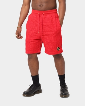 Last Kings The Throne Sweat Shorts Red Eco Friendly Fabric winter shorts