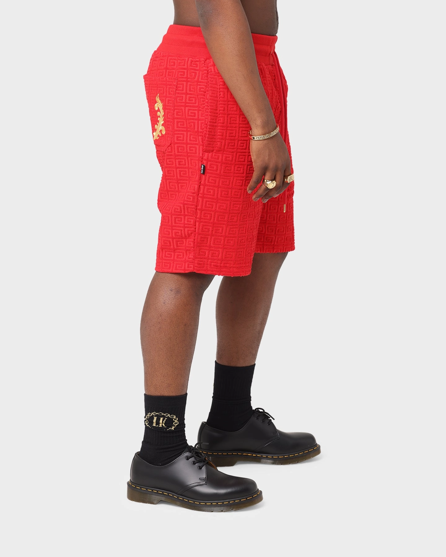 All Season Last Kings The Throne Sweat Shorts Red