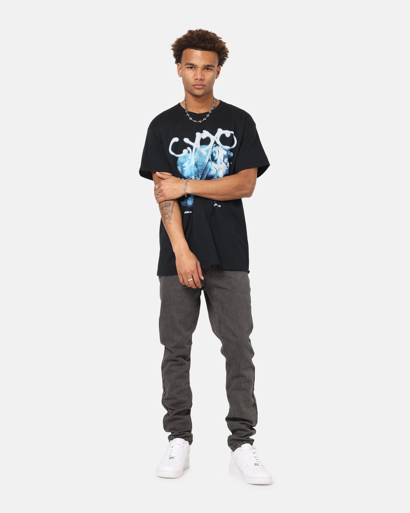 Camila Cabello Camila Cabello T-Shirt Black Versatile Style Workout