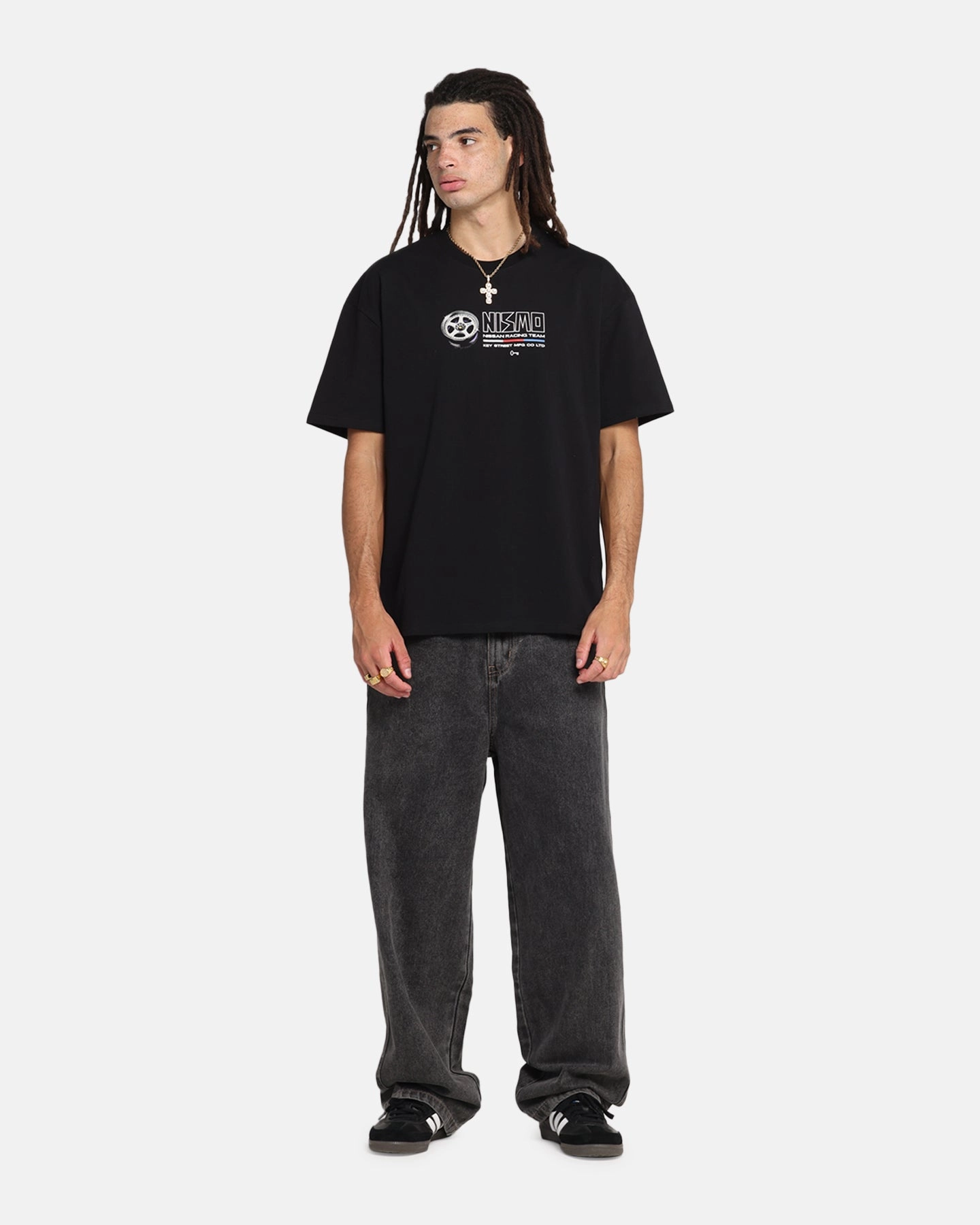 Key Street LMGT2 T-Shirt Black Outdoor Adventure VintageWash