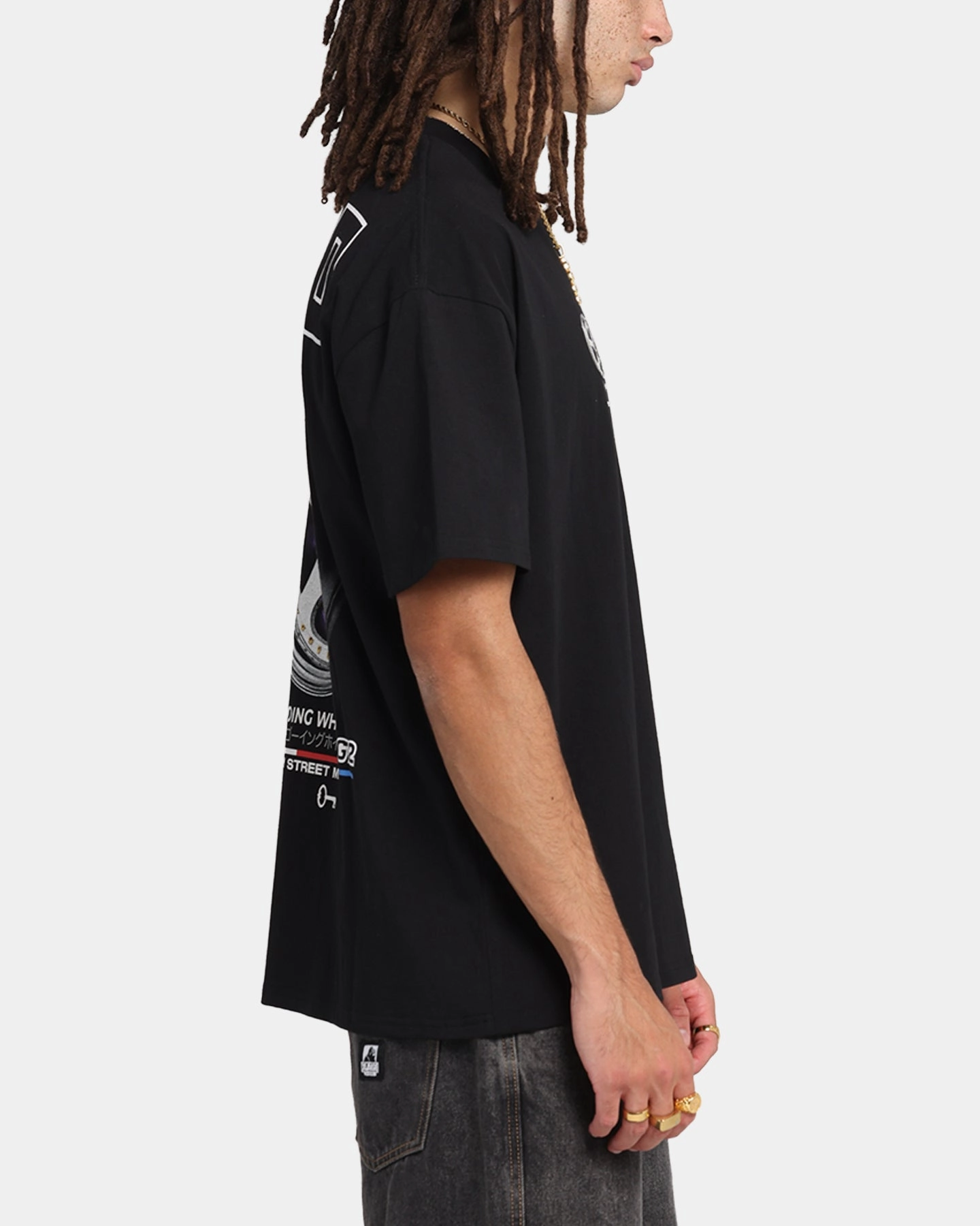 Key Street LMGT2 T-Shirt Black High Density Fabric Seam Free Edging