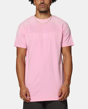 Saint Morta Manticore Lafayette T-Shirt Sunfade Pink Drip Dry Fabric