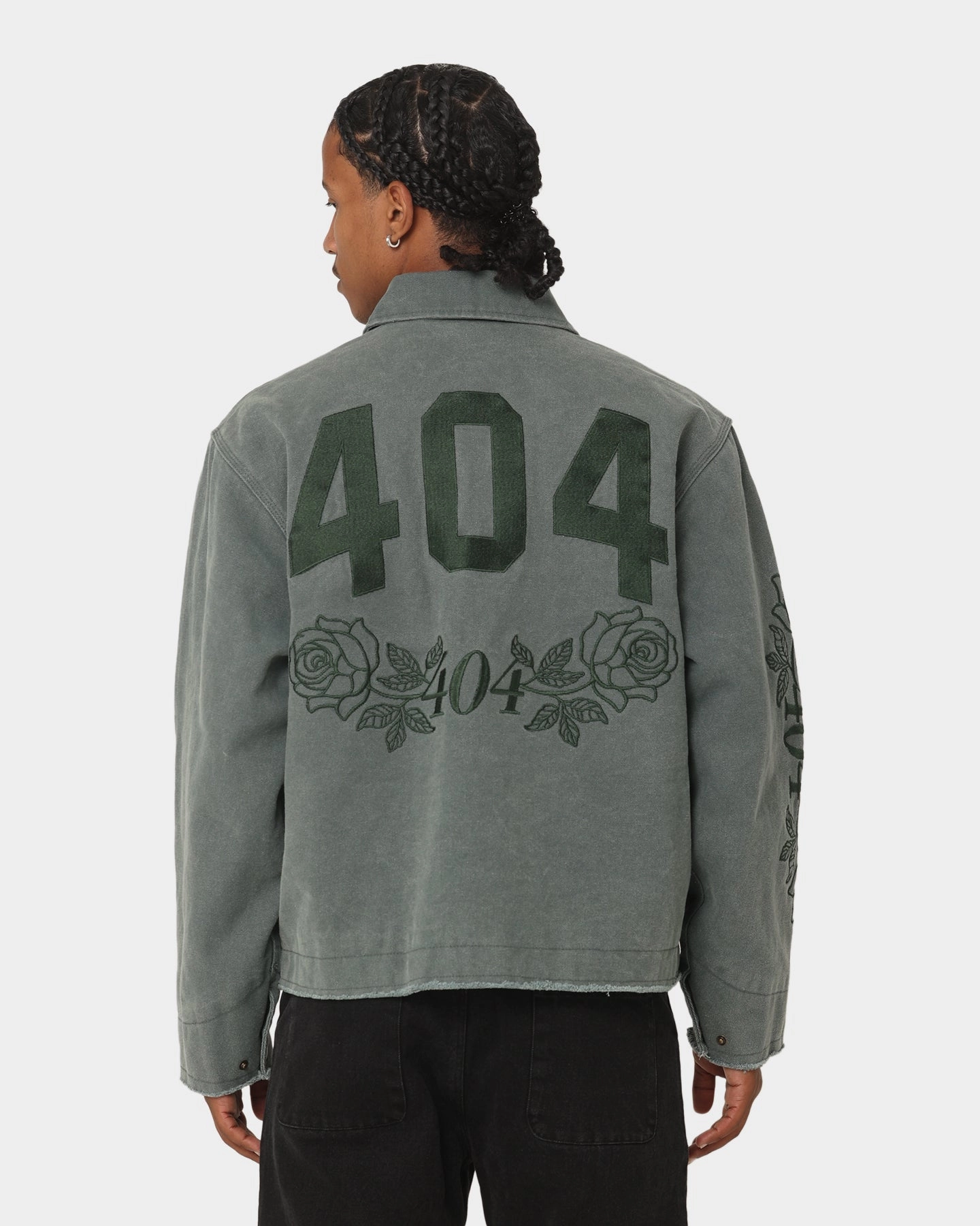404 Florence Work Jacket Green Minimal Utility rehearsal