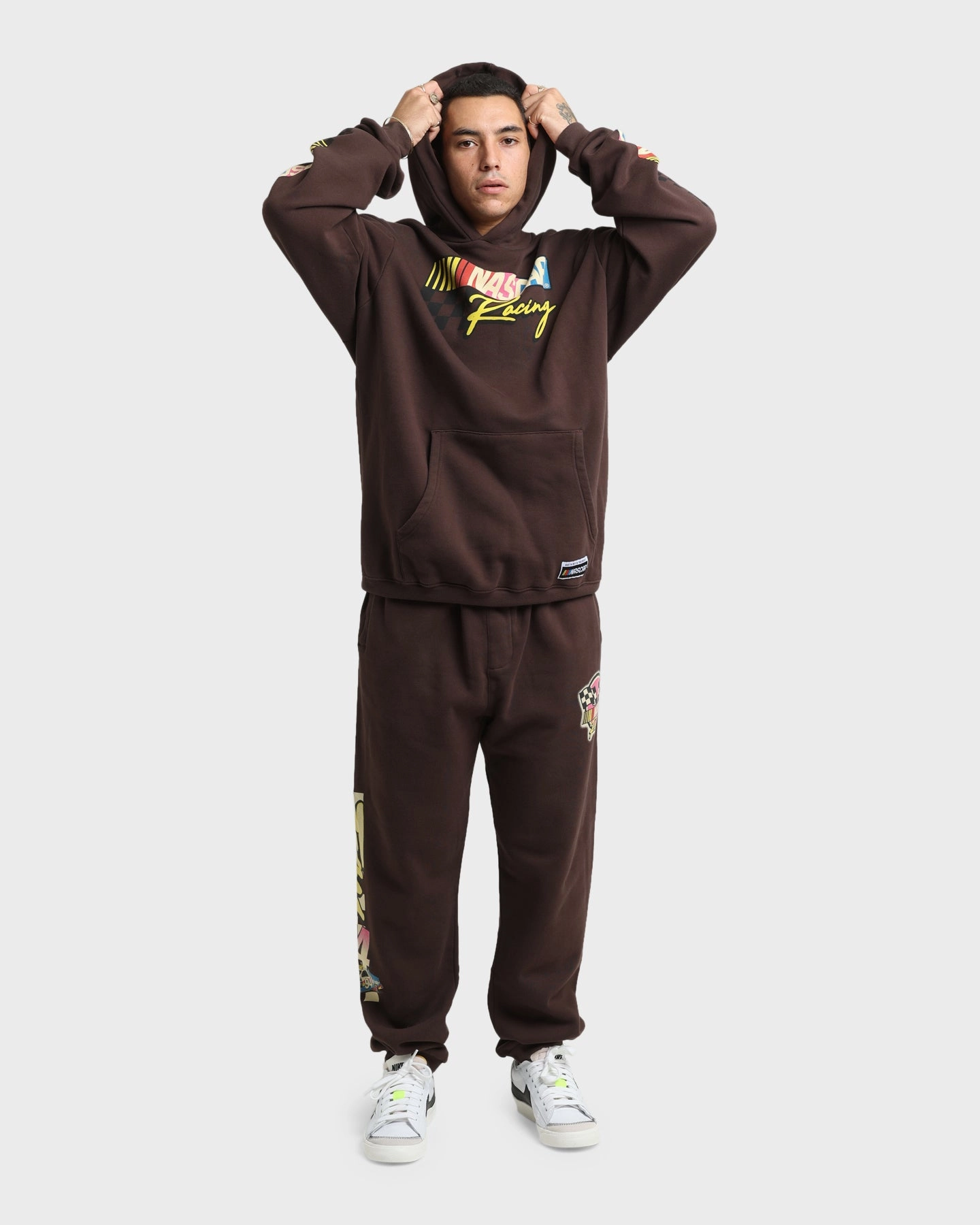 Influence NASCAR NASCAR Racing Hoodie Chocolate Brown