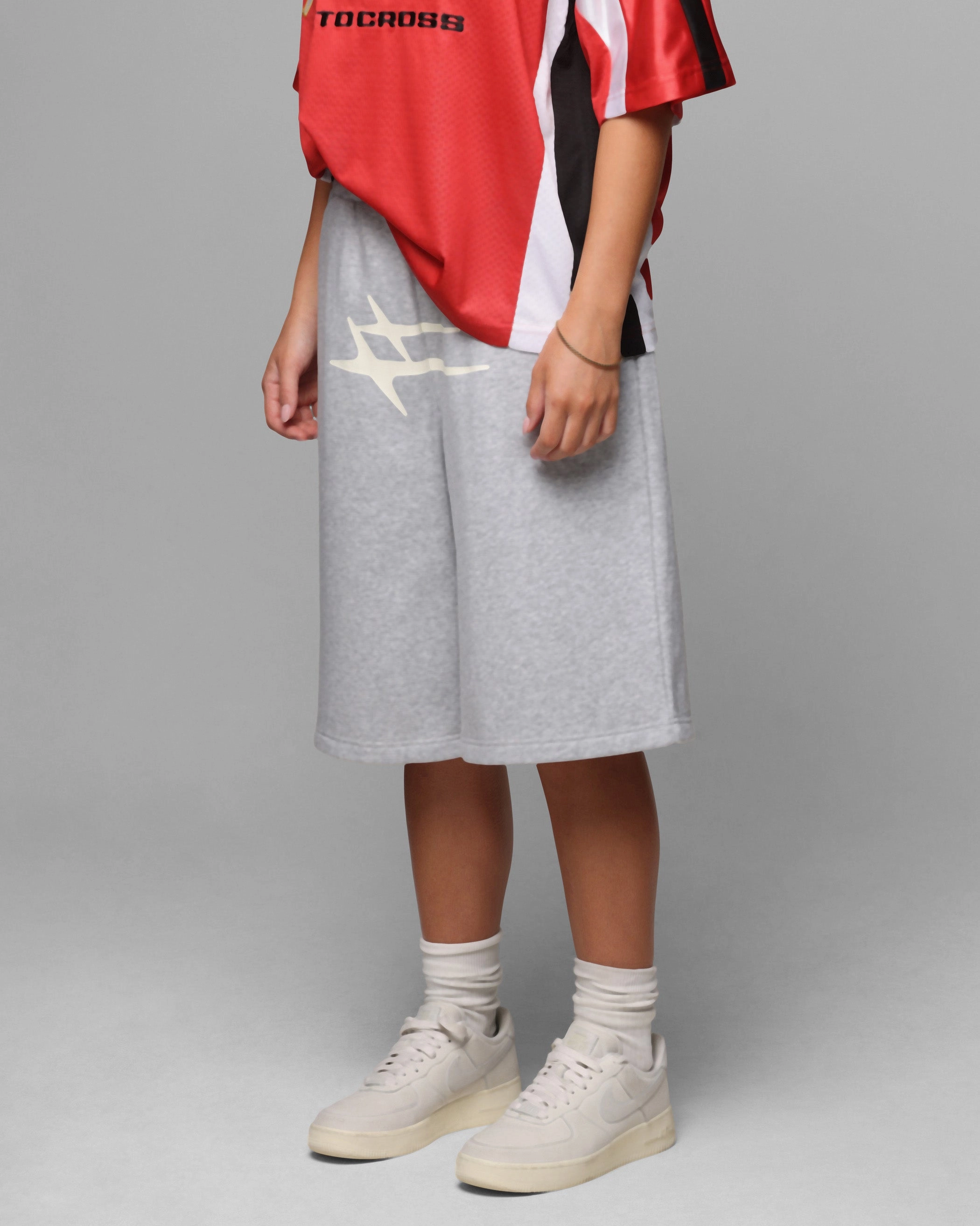Loiter Hybrid Premium Shorts Grey Marle Running Shorts