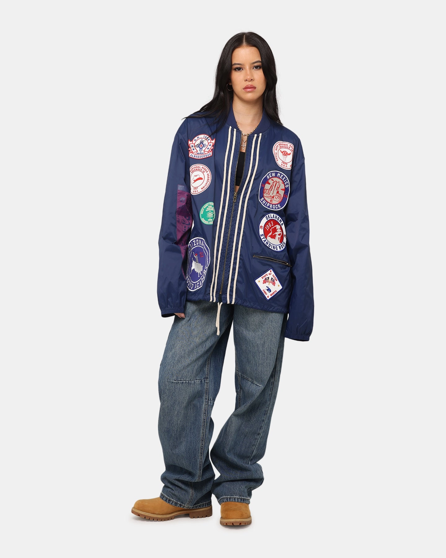 Champion 60's Souvenir Jacket Athetlic Navy Cream High Quality