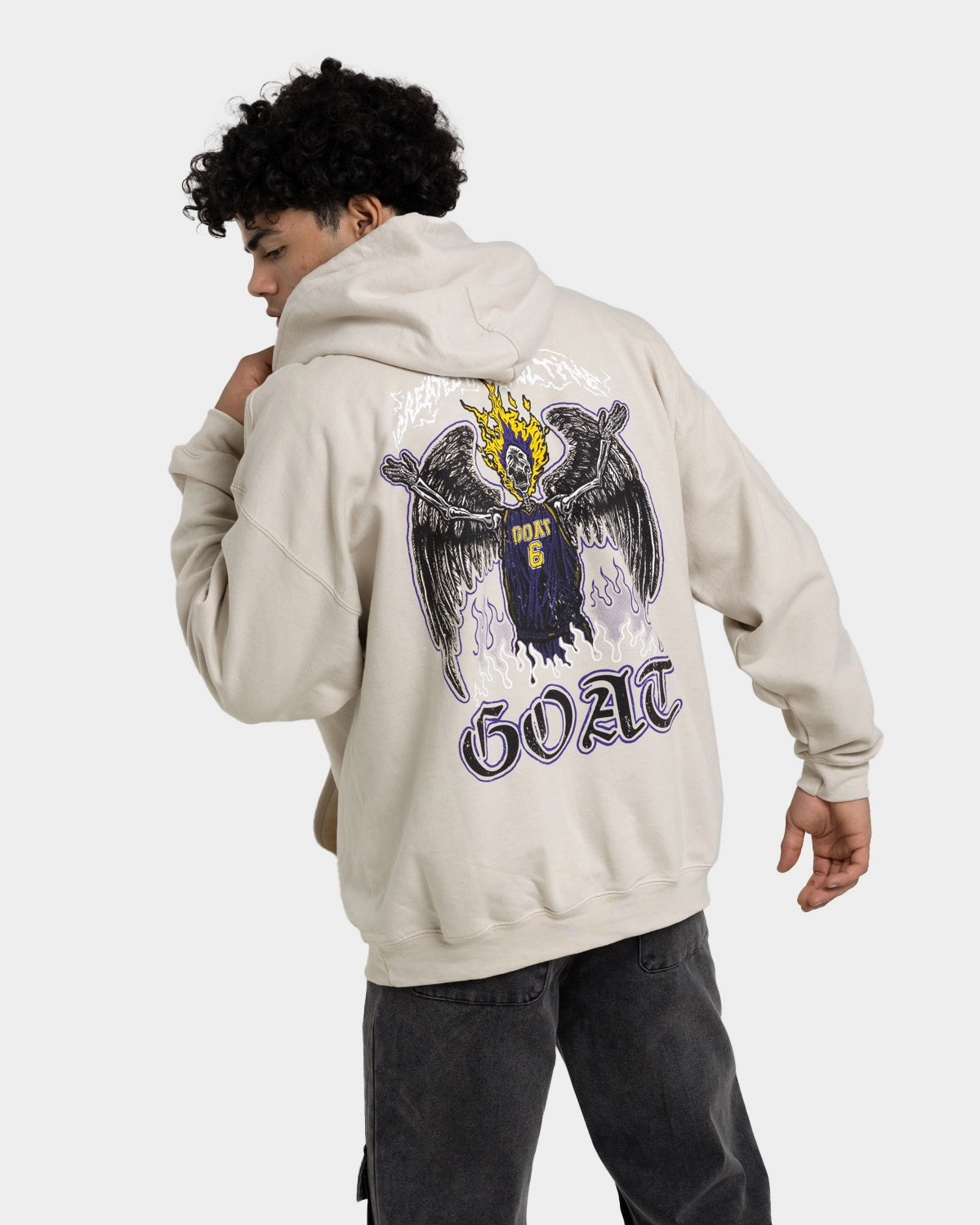 Low Profile Fasteners Goat Crew King Skeleton Hoodie Sand