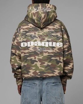 Secure Zip Pockets Mold Resistant Coating Loiter Opaque Premium Hoodie Camo