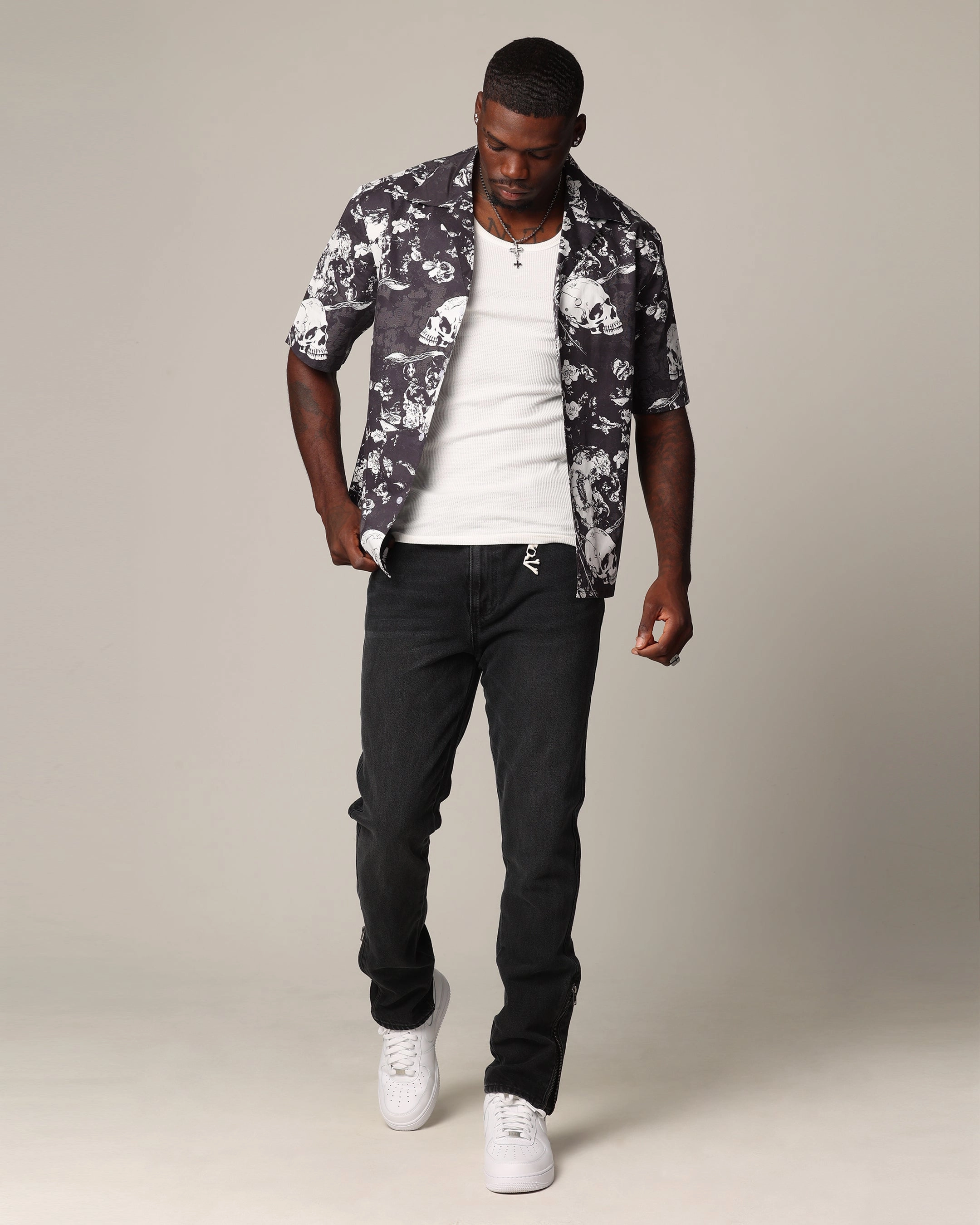 fresh feel Sharp Vibe Saint Morta Fimi Jeans Black Shadow