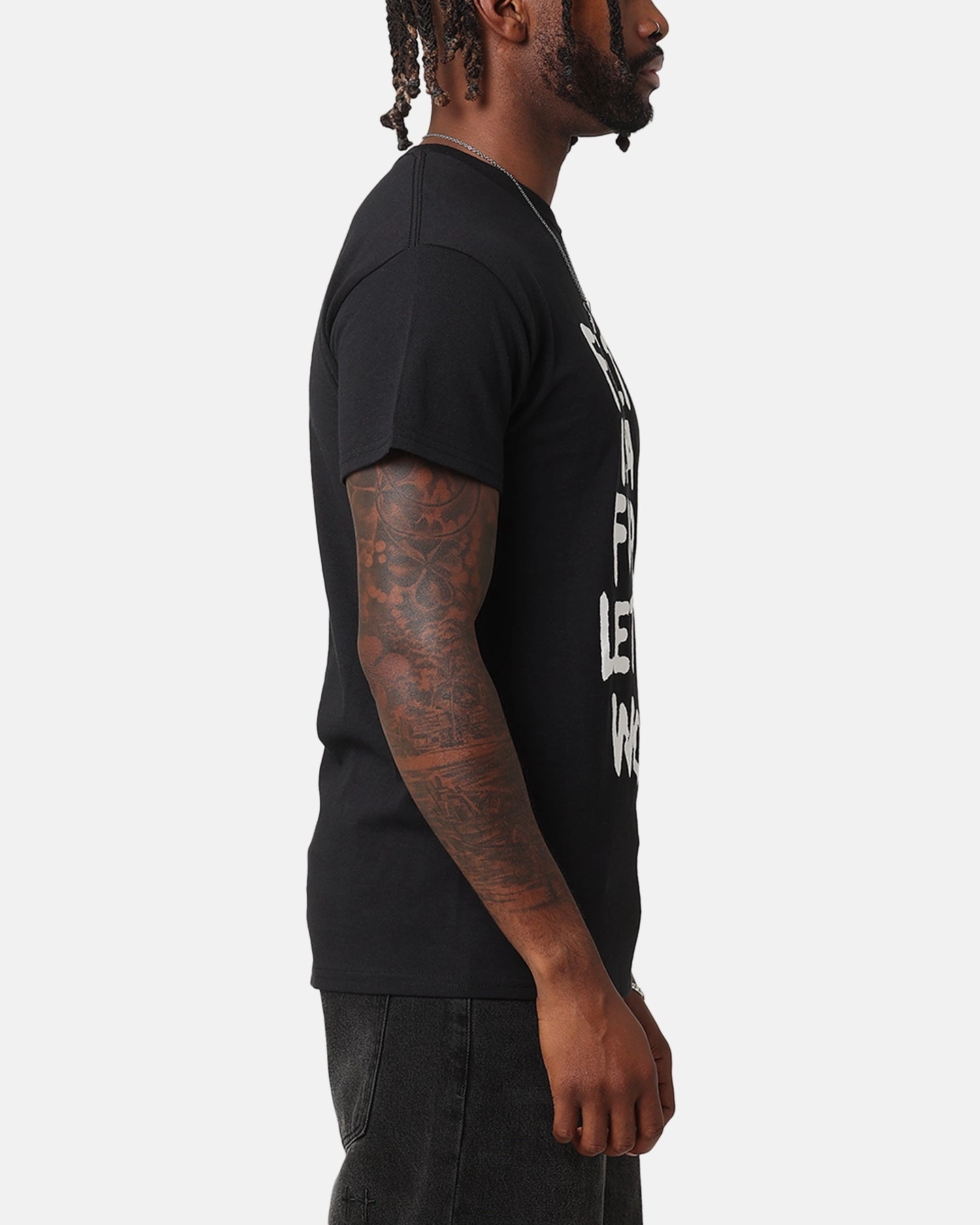 Good stretch Casual Comfort Felt F T-Shirt Black