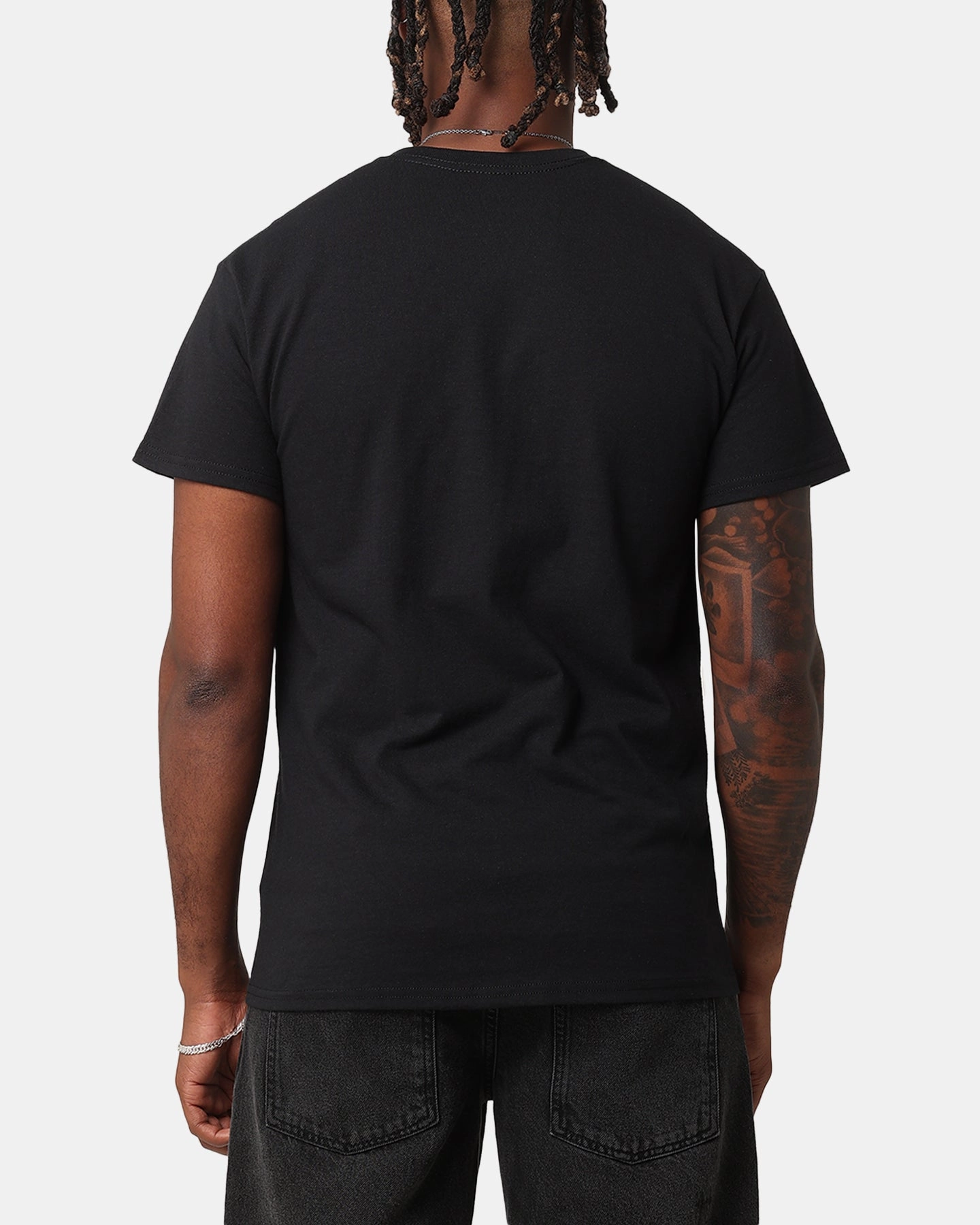 petite size Felt F T-Shirt Black