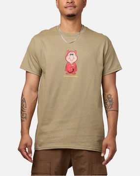 Felt Lil' Devil T-Shirt Brown High Density Fabric