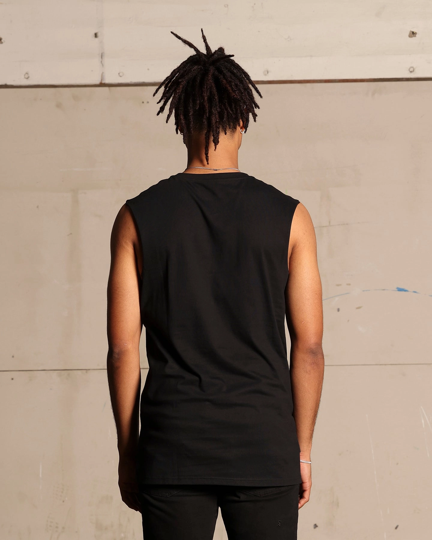 Versatile Style Trend Saint Morta Shadow King Muscle T-Shirt Black
