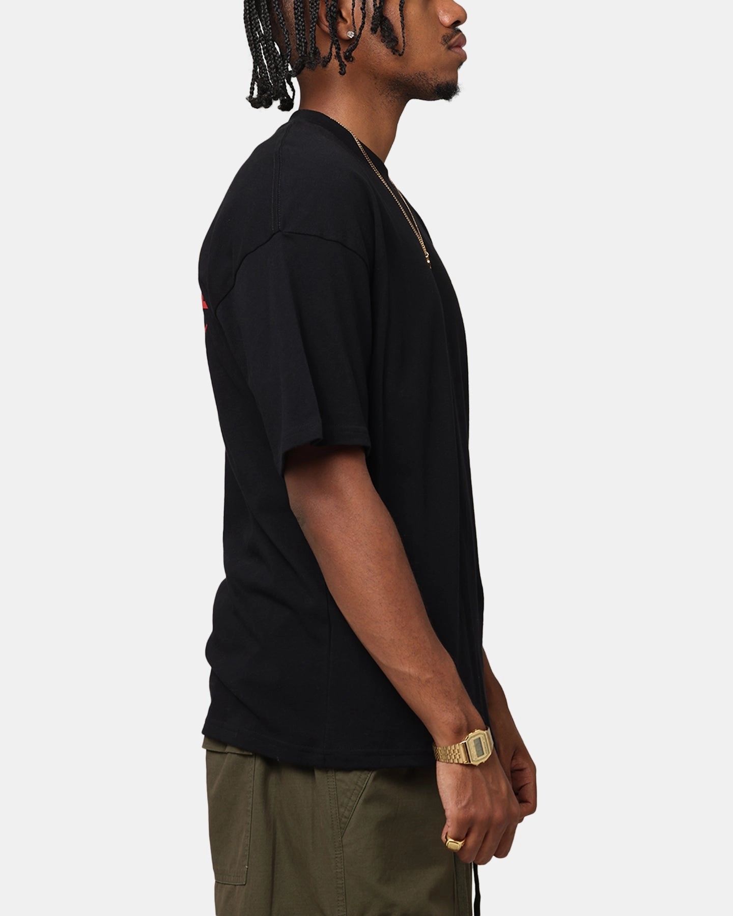 Comfy Layer Breathable Essentials The Anti Order Junya Drop Shoulder T-Shirt Black
