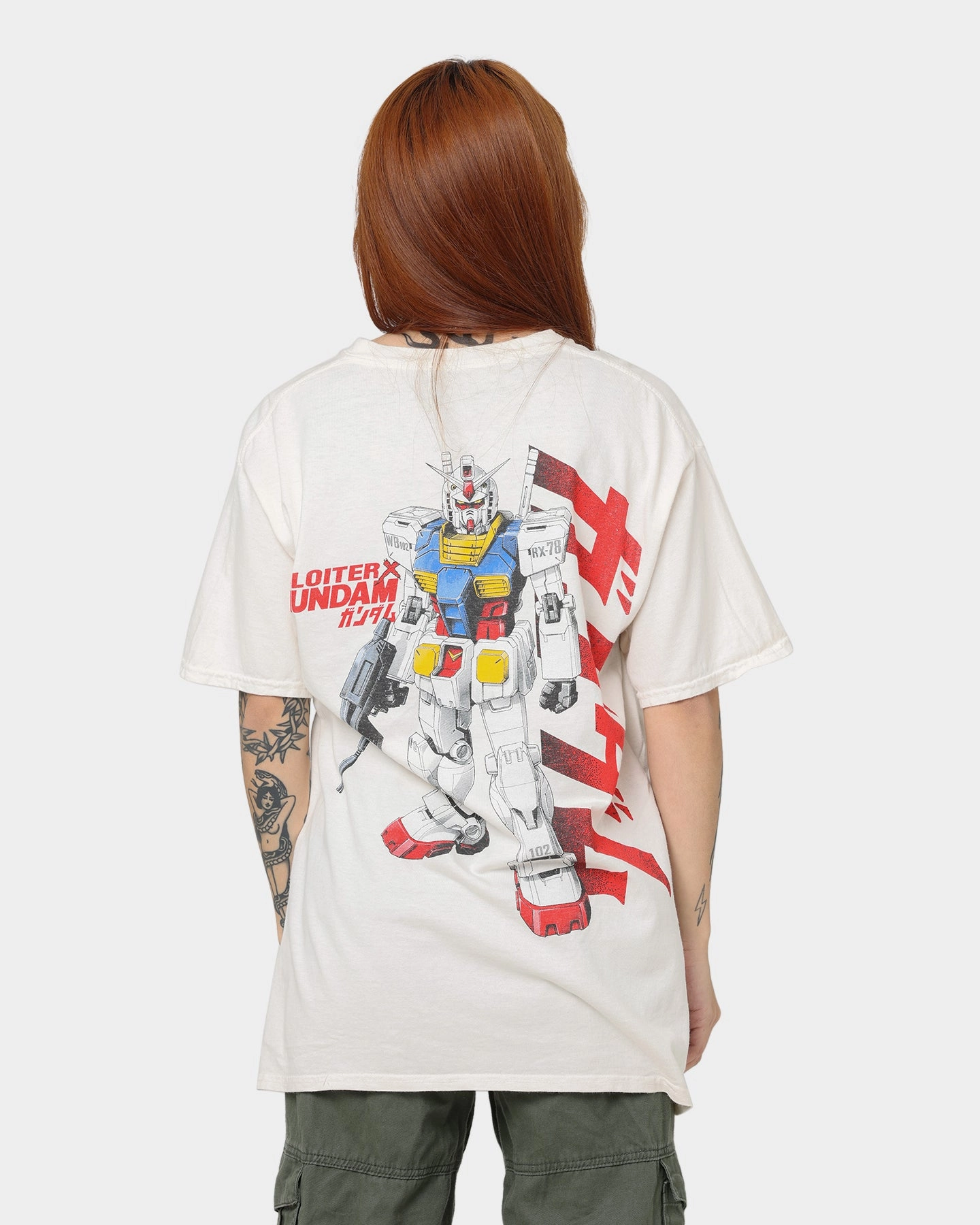 WrinkleResistant Loiter X Gundam Gundam Vintage T-Shirt Off White