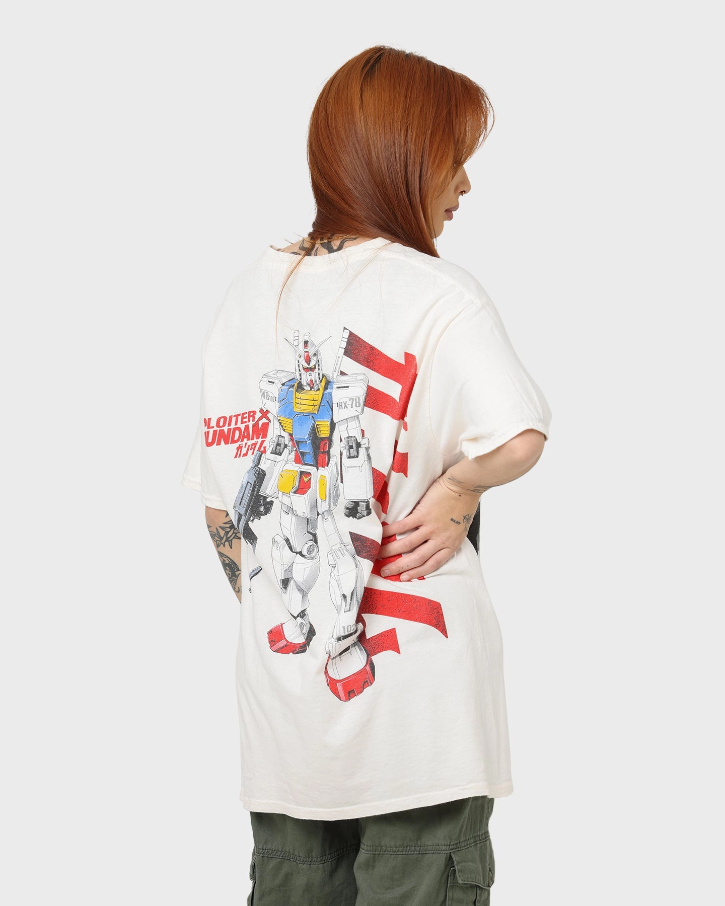 Loiter X Gundam Gundam Vintage T-Shirt Off White Basic Layering