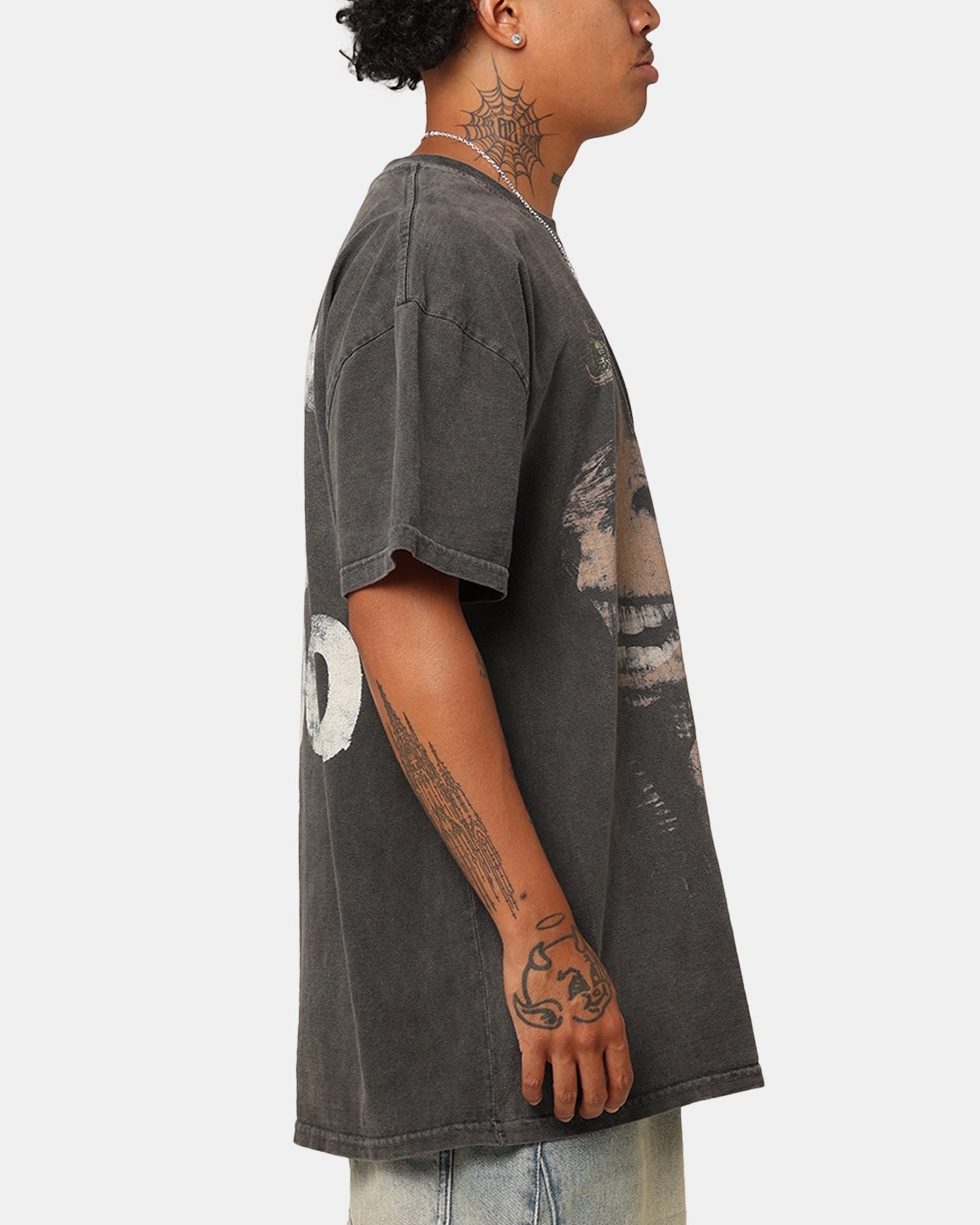 Smooth Neckline Comfort and style Star Wars Jar Jar Binks Heavyweight T-Shirt Black Wash